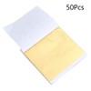 Ciieeo Shiny Foil Craft Decoration 50pcs 8x8.5cm Sheets Imitation Leaf
