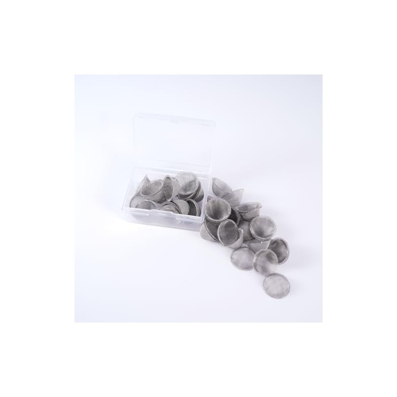 LIVBTS 50PCS 19mm Pipe Screens - Stainless Steel Reusable Gauze