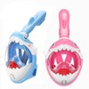 Full Face Snorkel Mask for Kids Breathing System Foldable 180