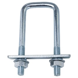 2 x U-Lashing Bolt Brackets, 110 x 40 mm Set M8 Bracket Screw Bolts, Mounting Kit Holder, Mounting Kit Complete for Aluminium Truck Box, Drawbar Box, Aluminium Roof Box, Tool Box, Storage Box etc.