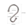 Metal Shower Curtain Hooks Rings Stainless Steel Rust Proof S