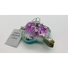 Gisela Graham Glass (5cm) - Purple/Blue Turtle Decoration