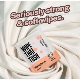 MightyGood Wipe That Tush Flushable Travel Wet Wipes - 10 Individual Packets