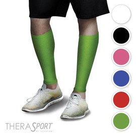 THERASPORT 15-20mmHg Mild Compression Athletic Recovery Leg Sleeves (Pink, XL)