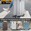 Agatige Suitcase Wheels, Universal Draw Bar Box Wheels Accessory Wheel