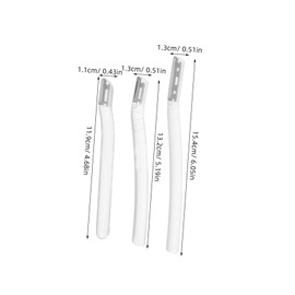 FOMIYES 3pcs Eyebrow Razor Transparent Facial Hair Removal Tool for Beginners Precision Eyebrow Shaper for Men Women for Travel and Quick Touch Ups