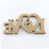 BIUDECO Wooden Letter Adornment Wedding Photo Prop Ornament for Aesthetic