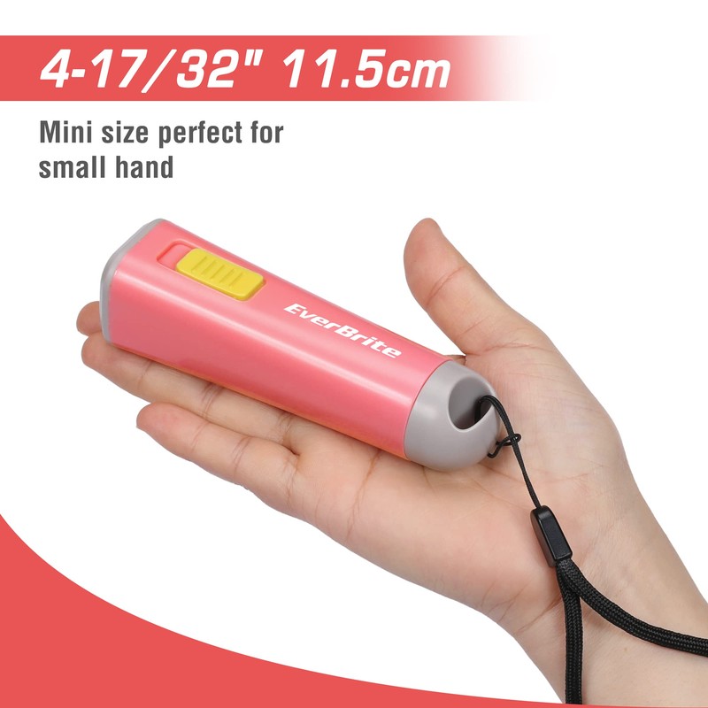 EverBrite Kids Flashlight, Mini LED Flashlight, Plastic Torch Use for