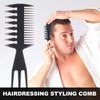 DOKRIN Haarkämme,2-teiliger Kunstkamm, Stylingkamm, breitzahniger Kamm mit Ölspitze, Friseurkamm