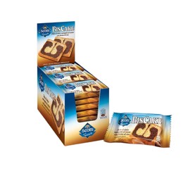 Riso Scotti Snack - BisCake Merendine Variegate Vaniglia e Cacao - 21 Pezzi