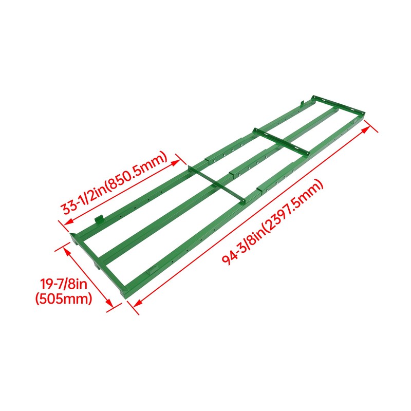 Wutist 8FT Drag Harrow Driveway Grader Heavy Duty Tow Behind