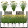Artificial Grass Plants Outdoor 12 Bunches Fake Onion Grasses with