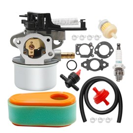 Ollanoos 591137 Carburetor Kit, Carb Kit with 795066 Air Filter Fuel Filter Spark Plug for 111P02 114P02 121Q02 121Q07 121S02 121S07 121S75 124Q02 11P902 Pressure Washer TB360 775EX Lawn Mower