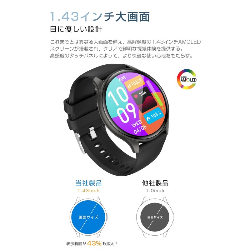 Meisei Smart Watch, Bluetooth 5.3 Calls, Pedometer, Activity Tracker, 150+