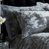Catherine Lansfield Crushed Velvet Pillowsham Pair Silver