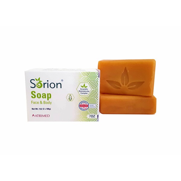 Sorion Psoriasis Soap Bars for Face and Body and Beauty with Coconut Oil, Neem, Turmeric and Pala Indigo, Skin Care with Organic Essential Oils for Men and Women