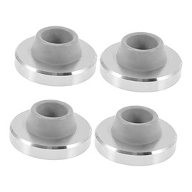 Artibetter Tope De Puerta De Pared Cóncavo De 304 Acero Inoxidable Parachoques De Goma Antichoque Para Protección De Pomos, Juego De 4 Unidades, Uso Residencial y Comercial