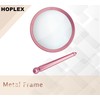 HOPLEX Handheld Magnifying Glasses 5X Reading Magnifier with Shatterproof Metal