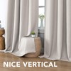 H.VERSAILTEX Linen Blackout Curtain 96 Inches Long for Bedroom/Living Room
