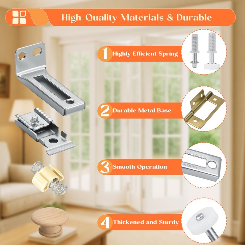 KOVOSCH 24-Inch Bifold Door Hardware Kit with Track, Closet Door