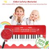 37 Key Upgrade Keyboard Piano for Kids Beginners Electronic Red