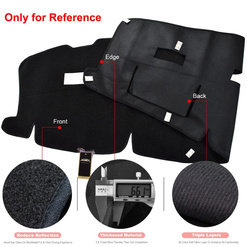 Xukey Dash Mat For 2010-2018 Dodge Ram 1500 2500 3500