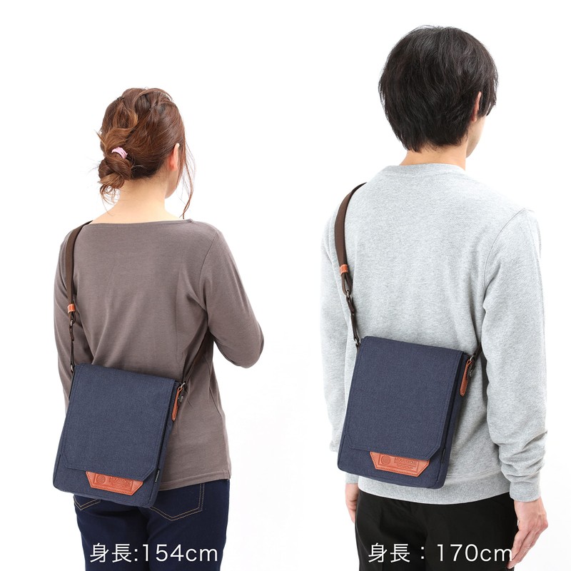 Mustache BMX-0510 One-Shoulder Shoulder Bag, Flap Shoulder, Khaki