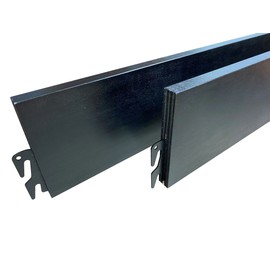 B&H Panel Wood Bed Rails – Midnight Finish - Hook-on - Twin, Full, Queen, King, Cal King - 86" Cal. King Bed Rails