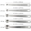 5PCS Stainless Steel Measuring Spoons, Set of 5 (Tad, Dash,