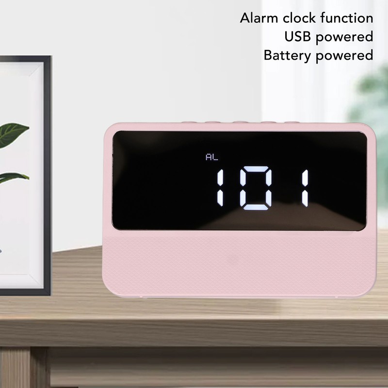 LED Mirror Alarm Clock 2 Levels Brightness Digital Alarm Clock