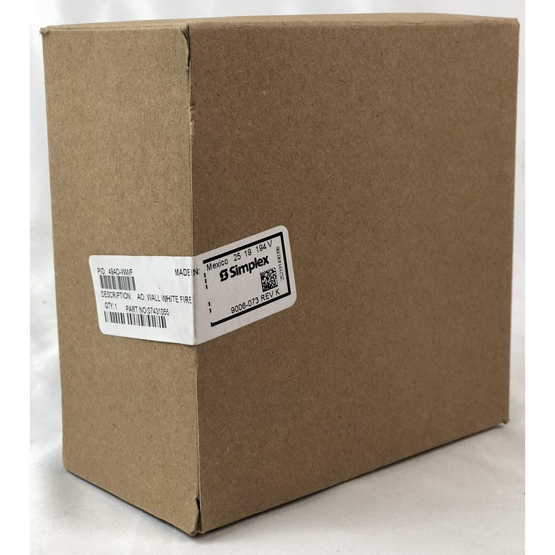 Simplex 49AO-WWF Wall Mount Addressable Electronic Horn, White Fire