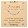 Lywjyb Birdgot Dancer Morse Code Bracelet Dance Necklace Dance Gift