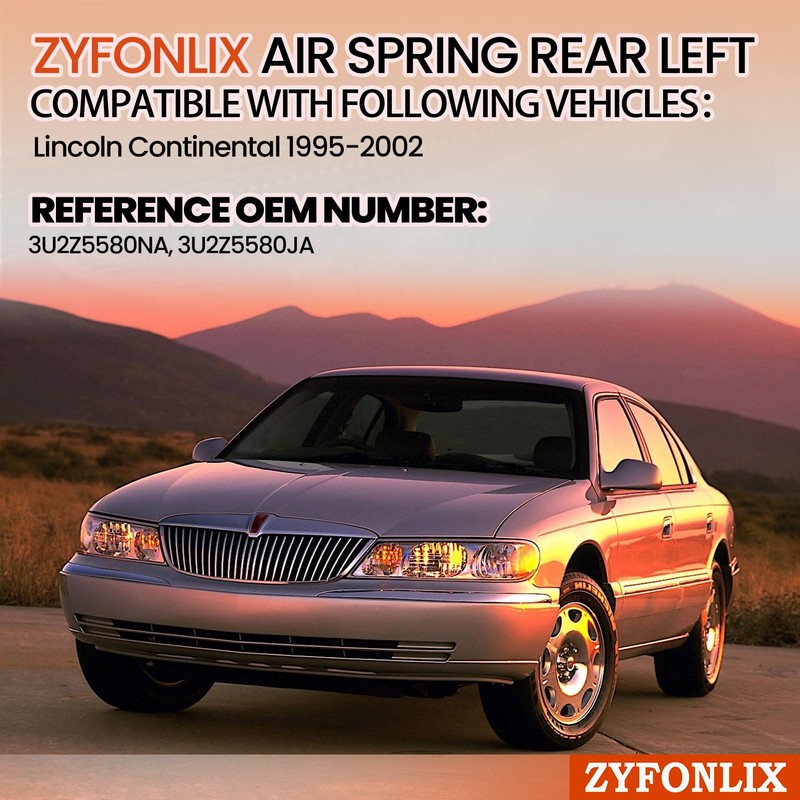 ZYFONLIX Air Suspension Spring Bag Rear Left Compatible with Lincoln