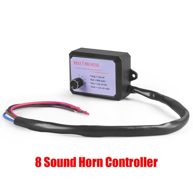 Nhay 3+ Pro Music Rapid Horn Relay 12V-24V（8Tones) Compatible With