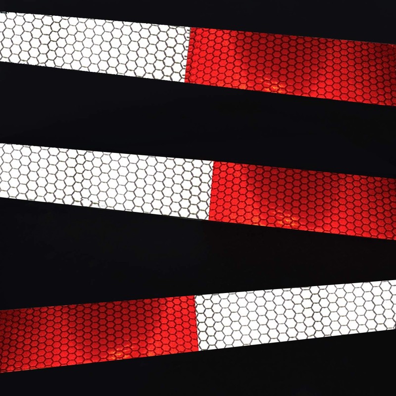 ONTWIE Bicycle Reflector Stickers, 33ft Reflective Tape Reflector Conspicuity Caution