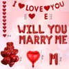 Will You Marry Me Balloons - 545 Pcs Red Letter