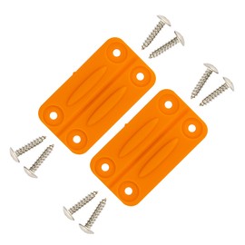 NeverBreak Parts - 2 Pack Orange Igloo Cooler Hinges Replacement with Screws | High Strength Igloo Cooler Replacement Parts | Igloo Parts kit for ice chests