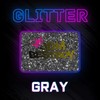 20"x240" (1.66FTx20FT) Gray Glitter Heat Transfer Vinyl Best HTV for
