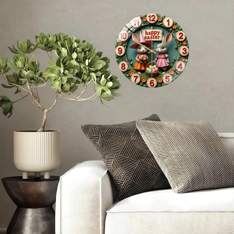 30cm Round Glass Wall Clock as a Thoughtful Gift for