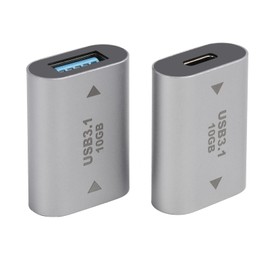 Yewseas 2 PCS 10Gbps USB C Buchse auf USB Buchse Adapter 3.1, USB 3.1 A auf USB Typ C OTG Adapter für USB 3.0, Unterstützt Video und Audio für Tablets und Hubs, Kompakt und langlebig