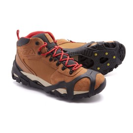 ICETRAX V3 Tungsten Crampons, Ice Cleats for Shoes and Boots - Ice Grips for Snow and Ice, Non-Slip Shoe Grippers with Reflective Heel