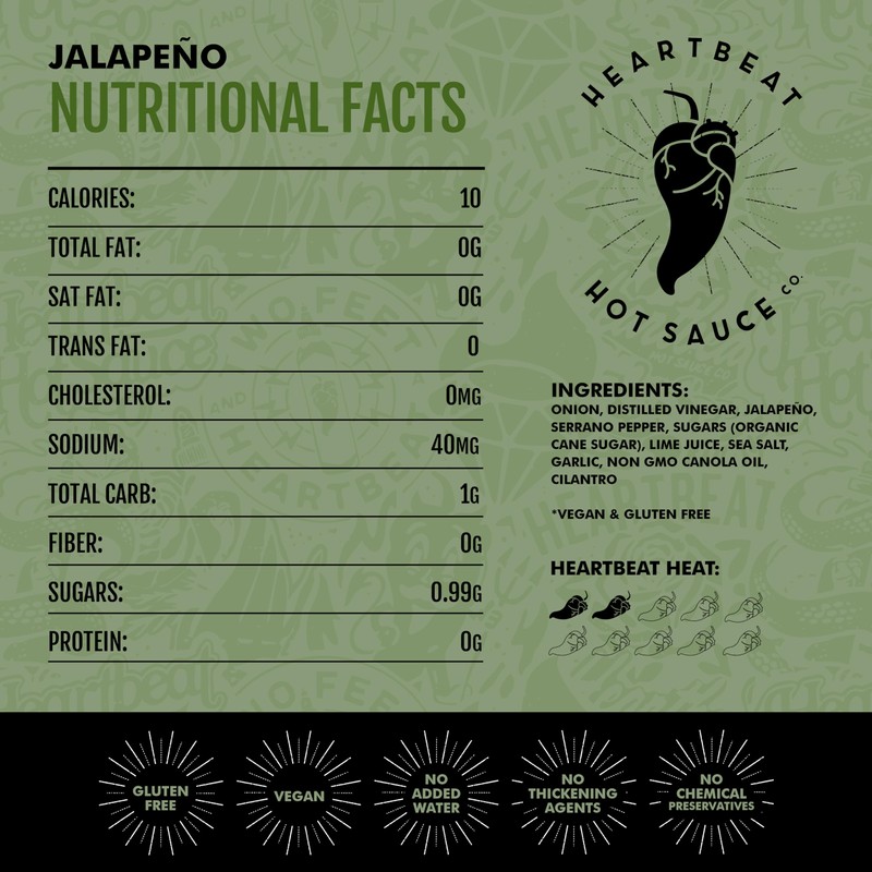 Heartbeat Hot Sauce Co. | Jalapeno, 6 oz.