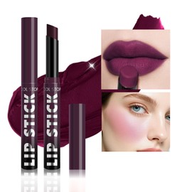 COOL STORY Matte Lipstick Lightweight Blurring Formula with High Impact Pigment, Long-lasting, 0.07 oz (Deep Berry)