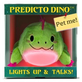 Kamhi World Predicto Pets - Lightweight Talking Fortune Telling Ball, Ask Questions & Get Answers, Color Changing Interactive Toy, Great Novelty & Gag Gift for Teens & Kids (Dino)