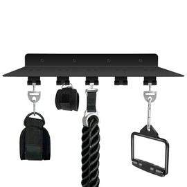 RIMLUFE fit for Tonal Accessories Shelf Organizer Gym Storage Rack Wall Shelves with Hooks, Floating Shelves Black Gym Equipment Storage Wall Decor for Home Gym T Lock Adapter Organizing