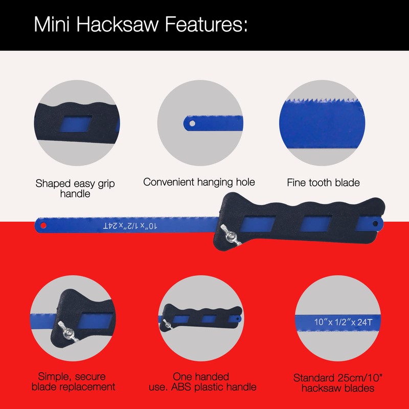 Compact Mini Hacksaw & Junior Hack Saw Set – Simple