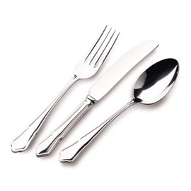 Grunwerg Durbarry Soup Spoons SUSDBR, 18/0 Stainless Steel, Set of 12