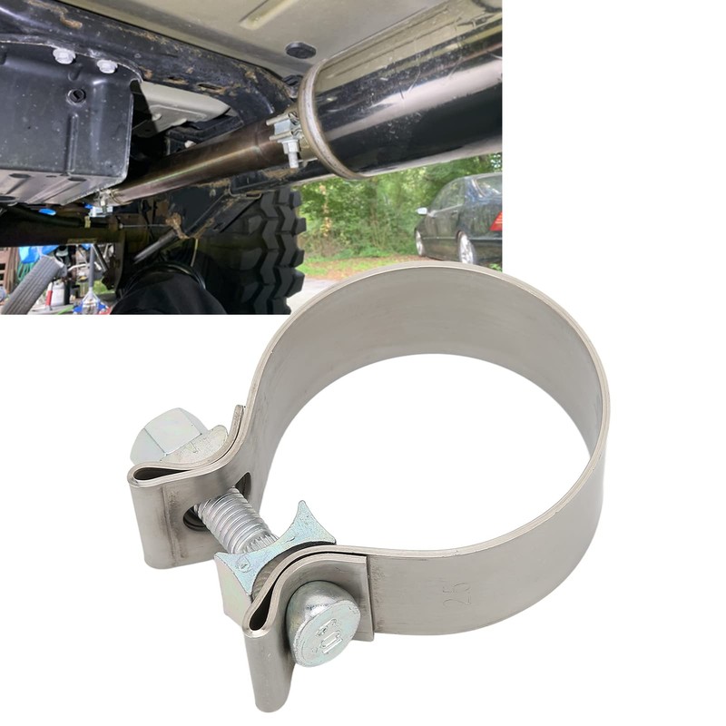 Exhaust Seal Clamp, Universal Band Clamps Rustproof Muffler Clamp High