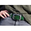 styleBREAKER 03010104 Unisex Leather Belt Plain Colours with Shiny Surface