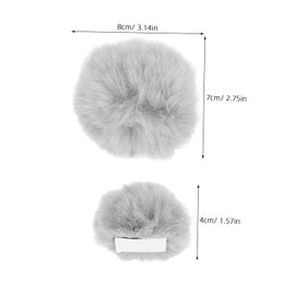 Gatuida Ski Helmet Skiing Helmet Decorations Cute Helmet Pompom Ball Skiing Helmet Accessories Motorbike Accessories Pompom Ball Light Imitation Rabbit Suede Fabric